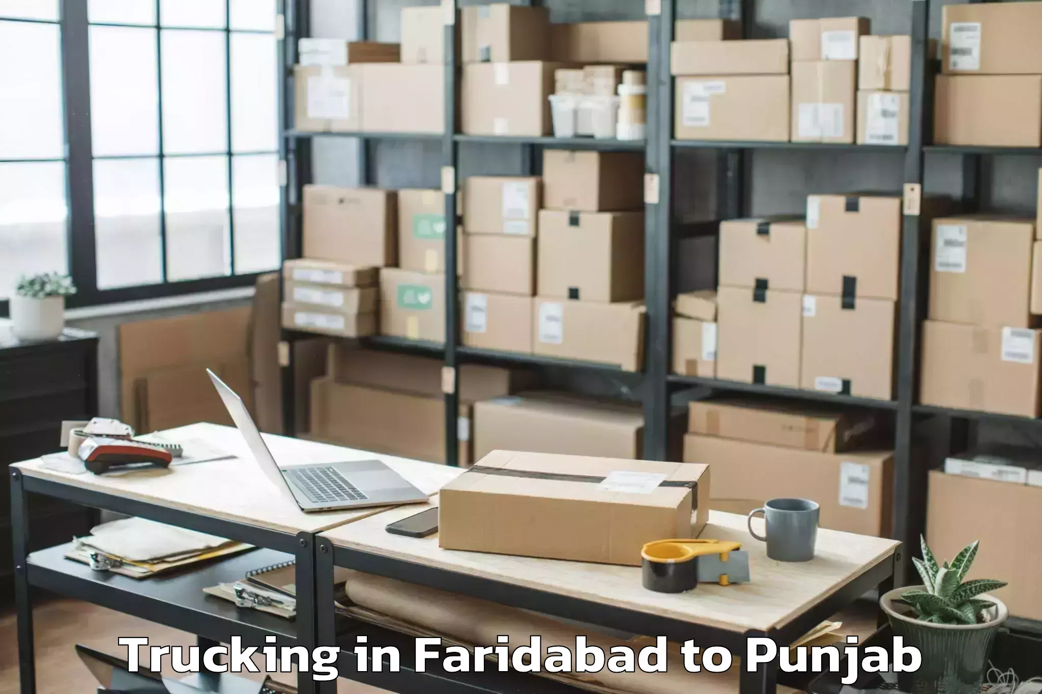 Reliable Faridabad to Abhilashi University Bathinda Trucking